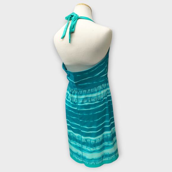 Womens The North Face Dress Echo Lake Halter Swim Cover-Up Green Blue Size Large - Picture 6 of 6